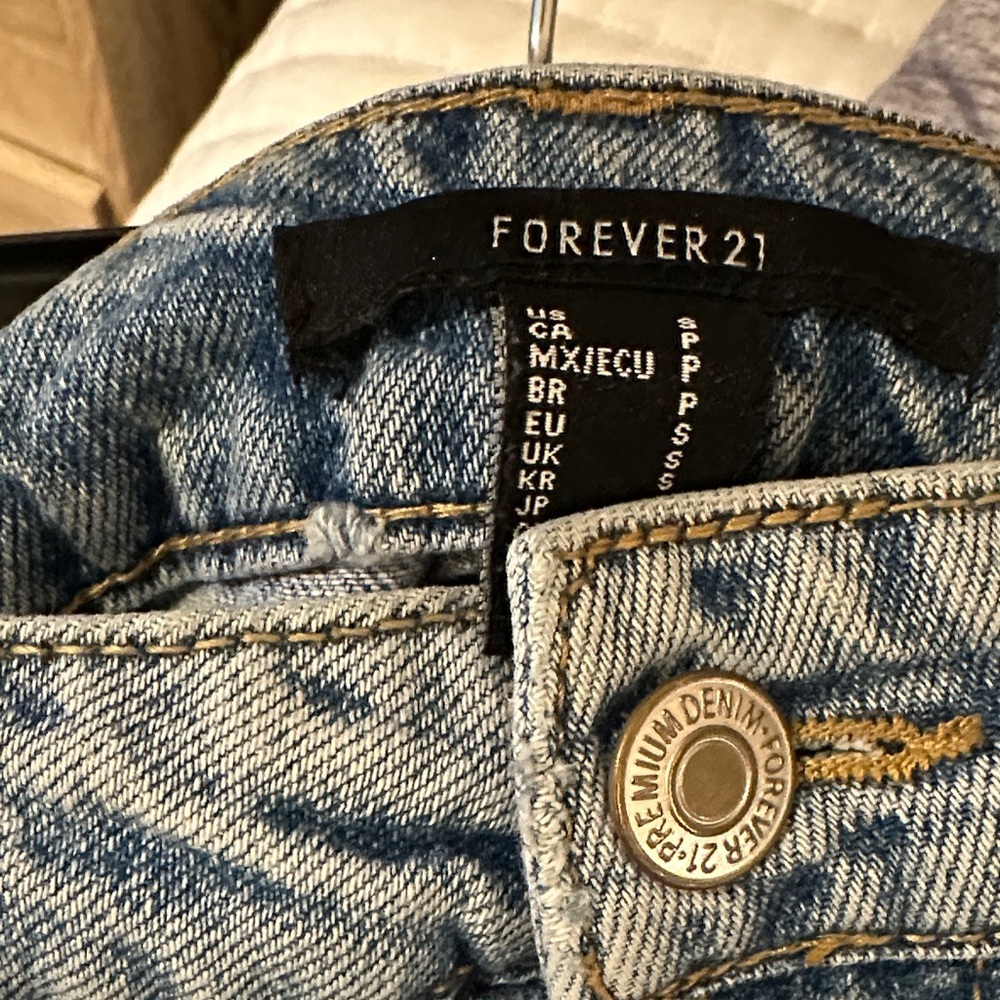 Forever 21 Light Blue Denim Skirt